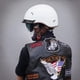 thumbnail image 5 of Medio casco VCOROS F07A blanco brillante aprobado por el DOT para adultos, 5 of 9