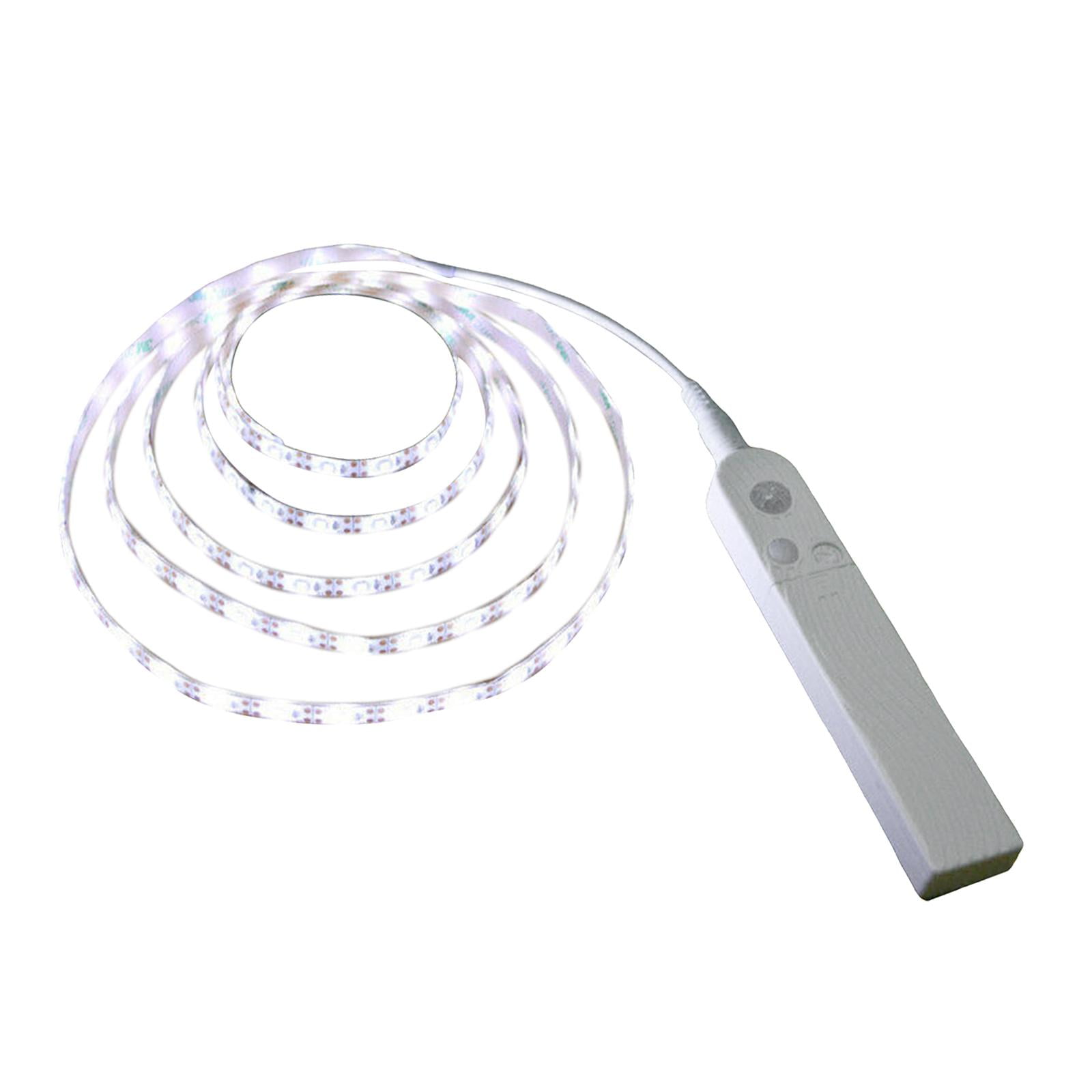 Magideal - De Movimiento Gabinete Tira De Luces Estante 120 Ángulo De Inducción Batería Recargable Dormitorio Tira De Luces Led Para Tocador Sala De Estar 1 Metro