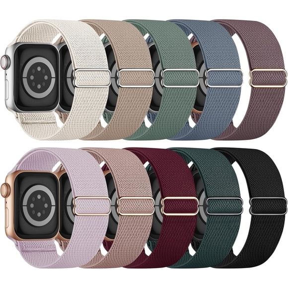 Correas elásticas Butifacion para Apple Watch, 10 piezas