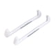 thumbnail image 2 of Cubiertas de cuchillas para patines de hielo, cubiertas de barril, protectores de patines universales ajustables duraderos para entrenamiento deportiv , Blanco, 2 of 5