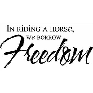 Rienda Libre Graphics - Decomural Freedom Riding A Horse Ws-17023
