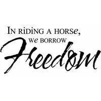 Rienda Libre Graphics - Decomural Freedom Riding A Horse Ws-17023