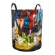 thumbnail image 2 of Undertale Cesta de lavandería de gran capacidad redonda con asa, bolsa para ropa sucia plegable, almacenamiento para dormitorio, baño y lavadero 44x35 cm, 2 of 6