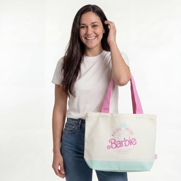 Bolso Tote Grande Barbie Mujer Beige TU