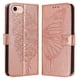 thumbnail image 1 of Funda cartera mariposa para iPhone 16e con soporte y ranuras para tarjetas Oro rosa, 1 of 5