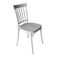 Silla Plástico Apilable Deco Viken Blanca Escandinavia
