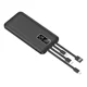thumbnail image 1 of PowerBank Batería Externa para celulares 10000 Mah 3 Cables incluídos Tipo C y más Cargador Portatil, 1 of 3