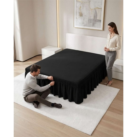 Faldón Para Cama De 2 Plazas Ajustable Premium
