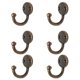 thumbnail image 1 of 6 PCS Ropa Abrigo Toalla Sombrero Percha Cocina Dormitorio Cuarto De Baño Drop Ganchos De Pared, 1 of 5
