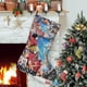 thumbnail image 1 of Haikyuu Tema: Calcetines de Navidad, fino lino blanco para colgar en escaleras y chimenea, decoración navideña para el hogar, regalo de Navidad. 45cm × 32cm, 1 of 5