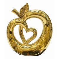 Genérico - Figura Decorativa Manzana Corazón Estatua Adorno Hogar Jhn