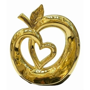 Genérico - Figura Decorativa Manzana Corazón Estatua Adorno Hogar Jhn