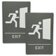 thumbnail image 1 of Señal ADA Johnson Plastics Plus Pack de 2 en Gris Claro/Blanco, 1 of 6