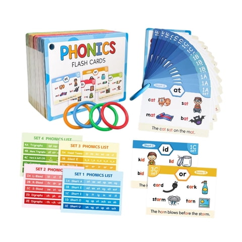 Magideal - Tarjetas Didácticas De Fonética, Actividad Educativa De Estudio De Ortografía, Juegos De Construcción De Palabras, Sonido De Letras Para Niños Pequeño