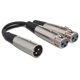 thumbnail image 1 of Cable en Y Hosa YXF-101.5 XLR macho a doble XLR hembra de 45 cm, 1 of 6