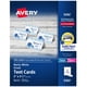 thumbnail image 1 of Tarjetas de tienda de campaña imprimibles Avery Sure Feed 2 x 3.5 pulgadas 160 blancas, 1 of 9