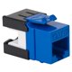 thumbnail image 1 of Jack Keystone ICC CAT6A 10Gbps RJ45 UL Listed PoE++ TAA Azul, 1 of 9