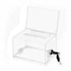 thumbnail image 2 of Estuche De Votación Transparente Contenedor De Boletos Caja De Sugerencias Con Cerradura Organizador De Almacenamiento, 2 of 3