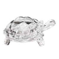 Bothyi - Colección De Figuras De Tortuga De Cristal, Escultura Animal Para Estante, Escritorio De Sala De Estar
