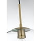 thumbnail image 4 of Lámpara Colgante Baxter Elegant Lighting Latón Vidrio Transparente 110V, 4 of 9