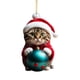 thumbnail image 3 of Decoración Navideña Para Gatos 2023, Pared, Fiesta Navideña, Chimenea, Colgante Navideño, Estilo B, 3 of 3
