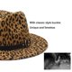 thumbnail image 5 of Sombrero HUDANHUWEI de fieltro de ala ancha para mujer Fedora Panama Z-Camel, 5 of 6