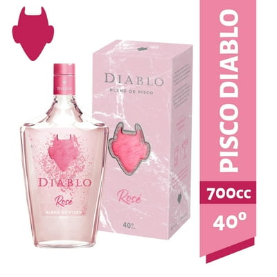 Cóctel De Pisco Rosé 40° Botella 750 Pisco Diablo
