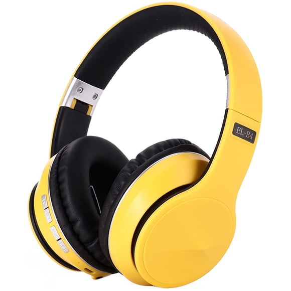 Auriculares OYEALEX Bluetooth con cancelación activa de ruido, color amarillo