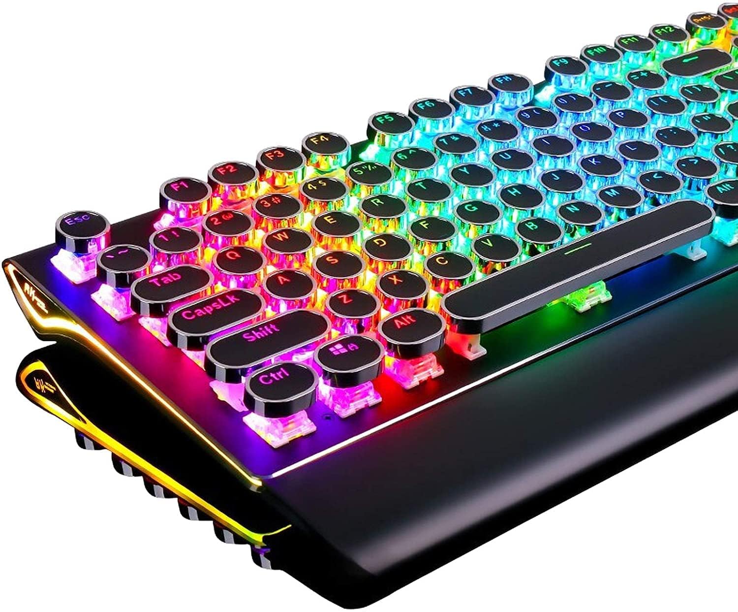 Teclado Mecánico Rk Royal Kludge S108 Retro Rgb Negro