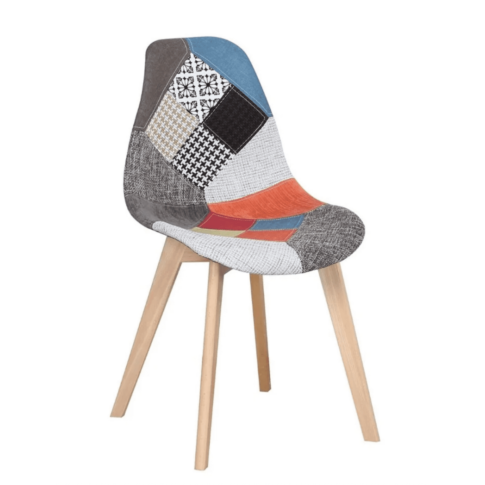 Habita2 Chile - Silla Patchwood Naranja