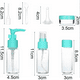 thumbnail image 2 of Juego de 11 botellas de viaje para artículos de tocador, tamaño viaje, a prueba de fugas, con bolsa con cremallera, para líquidos, loción, champú, crema y jabón., 2 of 5