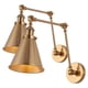 thumbnail image 1 of Lámpara de pared JONATHAN Y 7 Brass Gold Classic Industrial LED, 1 of 9