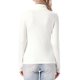 thumbnail image 3 of INSPIRE CHIC Suéter de Cuello Alto para Mujer de Manga Larga Básico Casual Tejido Ajustado Jersey S Blanco, 3 of 6