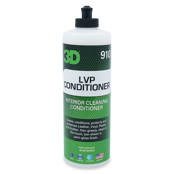 Acondicionador 3D de cuero, vinilo y plástico, 473 ml, restaura y protege