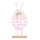 thumbnail image 1 of Adornos Conejito Pascua Colección Decoraciones Pascua Obras Arte Adorable Artesanía Rosa, 1 of 3