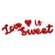 thumbnail image 3 of Letra De Madera Love IS Sweet Sign Decoración De Mesa Para El Día De San Valentín Para Año Nuevo Rojo, 3 of 5