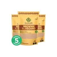 Ambrosia Spa - Pack 5, Premezcla Brownie Vegano 500Gr