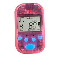Magideal - Mini Metrónomo Digital Con Clip, Piezas De Instrumentos Musicales Ligeros Y Duraderos, Beat Tap, Portátil Para Saxofón, Guitarra, Tambor, Flauta Rojo