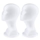 thumbnail image 5 of 2 Cabezas De Maniquí De Espuma Para Mujer Para Hacer Peluca, Soporte De Exhibición, Soporte Para Sombrero, Color Blanco, 5 of 5