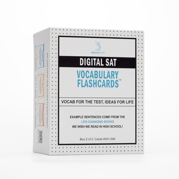 Tarjetas de vocabulario Growth Wise SAT/ACT – Caja #2 (300 tarjetas)