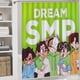 thumbnail image 5 of Dream SMP-theme 4-Piece Shower Curtain Set with Rugs, Waterproof Bathroom Decor Set Includes Bath Mat, U-Shaped Rug, Toilet Lid Cover and Curtain with Hooks, 5 of 6