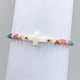 thumbnail image 3 of Pulsera De Mostacilla Colores, Cruz Conchaperla, Ajustable Blanco 9 Cm 20 Cm, 3 of 4