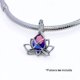thumbnail image 4 of Charm Colgante Flor De Loto, Plata 925, Pulsera Plateado, 4 of 5