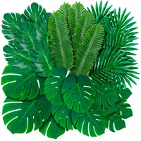 Hojas De Palma Artificiales Decopom, Paquete De 108 Unidades, Tropical Monstera
