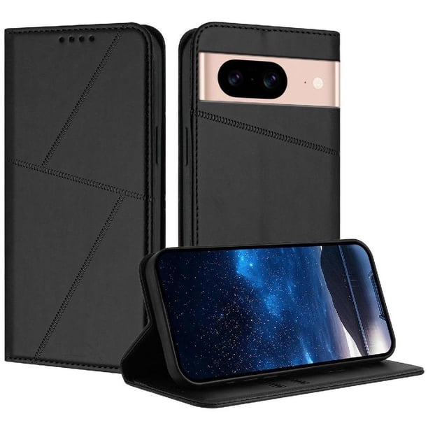 Funda Cartera Magnética para Google Pixel 8A Protección Antichoque con Ranuras Negro