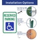 thumbnail image 3 of Letrero De Estacionamiento Reserved Handicap 45 X 30 Cm Aluminio (paquete De 2), 3 of 7