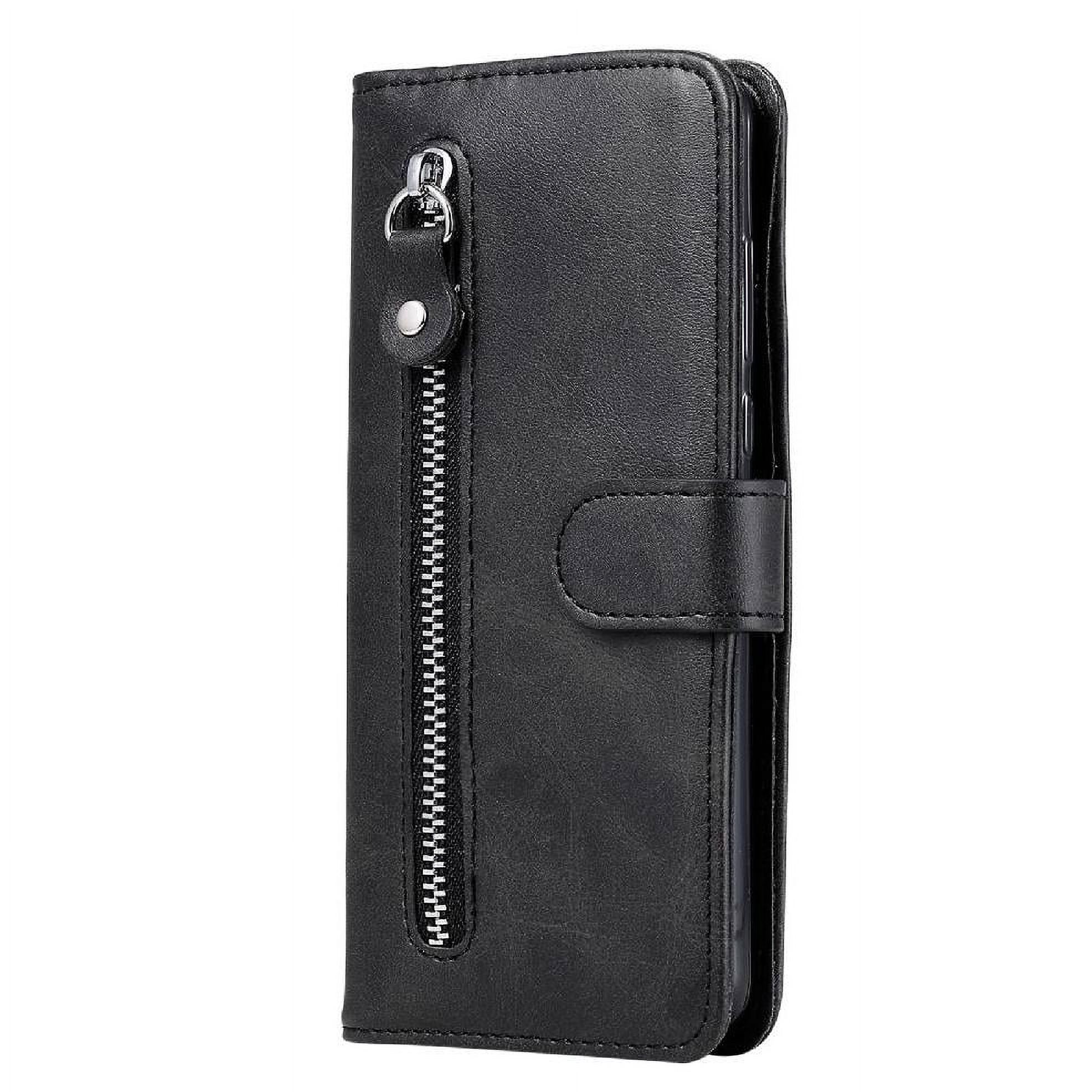 Gangxun - Funda Con Cremallera Para Samsung Galaxy A22 5G, Carcasa Cartera De Cuero Pu Con Soporte Y Tarjetero