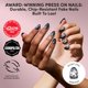 thumbnail image 2 of Uñas Postizas Glamnetic Ovaladas Cortas con Efecto Cat‑Eye Negro, 2 of 9