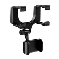 Importclick - Soporte Celular Espejo Automóvil Negro