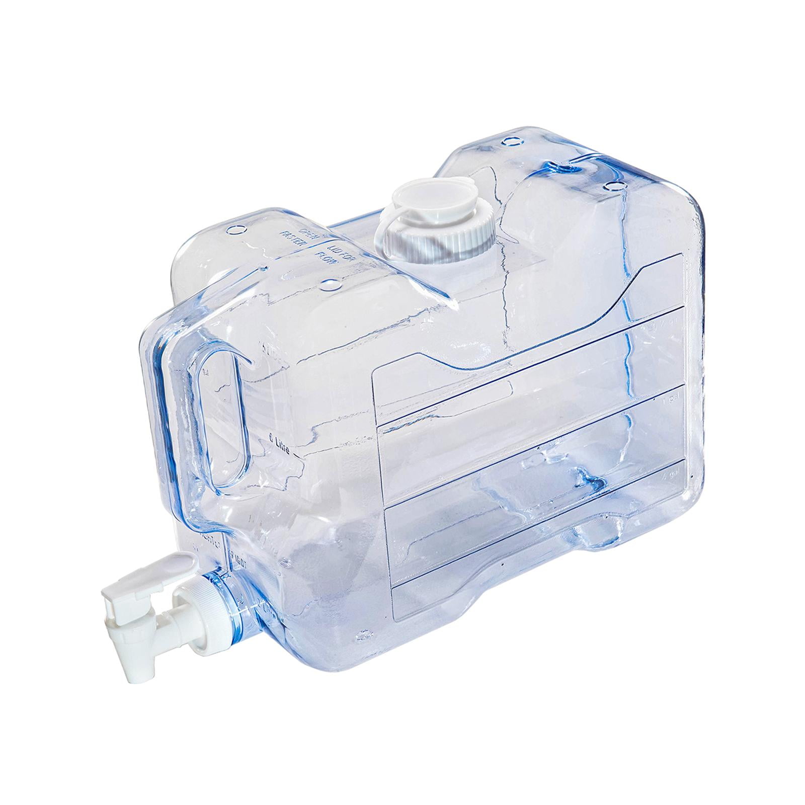 Magideal - Contenedor De Agua, Tanque De Agua Con Grifo, Jarra De Agua Portátil, Portador De Almacenamiento De Agua Para Bañarse, Supervivencia, Beber, Senderism 5.7L